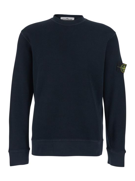 26SS 스톤 아일랜드 오가닉 코튼 와플 플리스 레귤러핏 크루넥 스웨트셔츠 L1S156100056S0044V0020 Blu