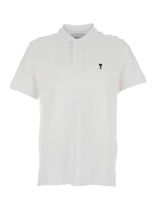 26FW 아미 스몰 하트 로고 폴로 티셔츠 HPL411760100 White
