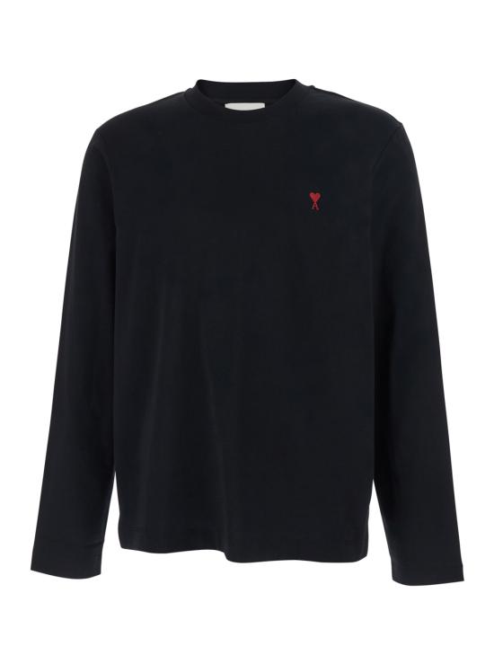 26SS 아미 긴팔 티셔츠 BFUTS235724001 Black