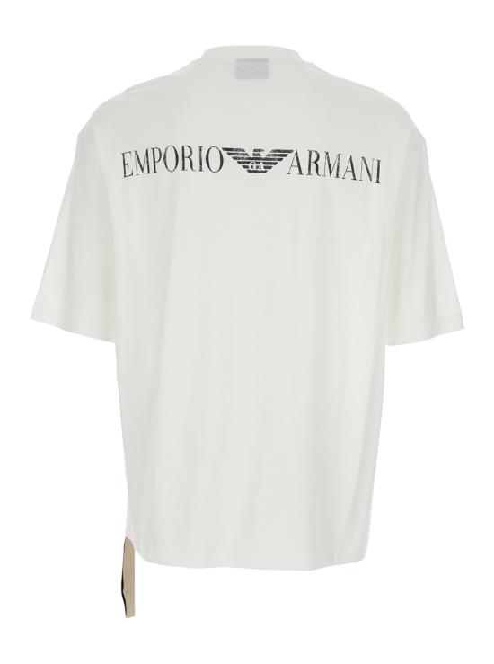 26SS 엠포리오 아르마니 반팔 티셔츠 EM005737AF24470U0003 White - EMPORIO ARMANI