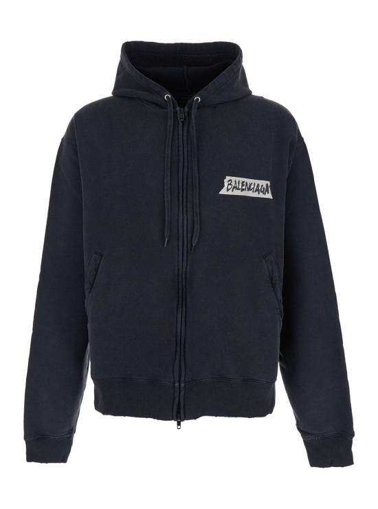 26SS 발렌시아가 긴팔 티셔츠 850338TTVL71041 Black