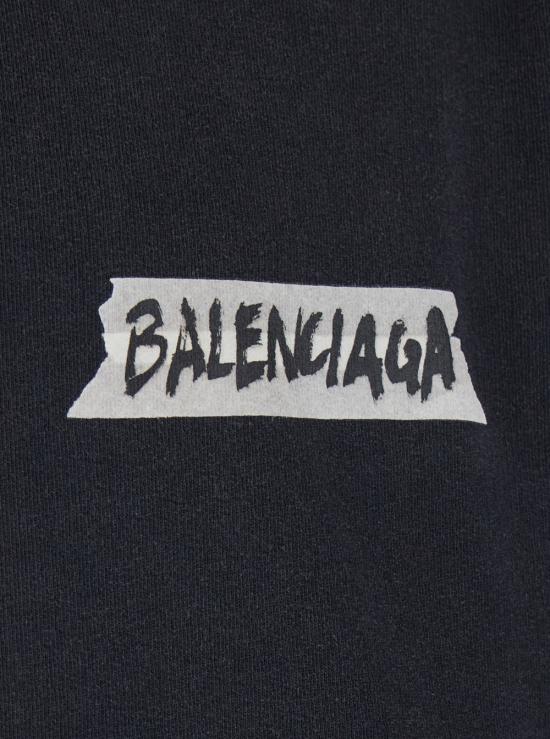 26SS 발렌시아가 긴팔 티셔츠 850338TTVL71041 Black - BALENCIAGA