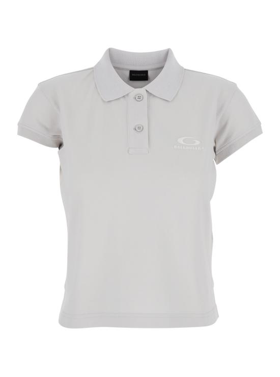 26SS 발렌시아가 폴로 티셔츠 858098TTVT89060 White