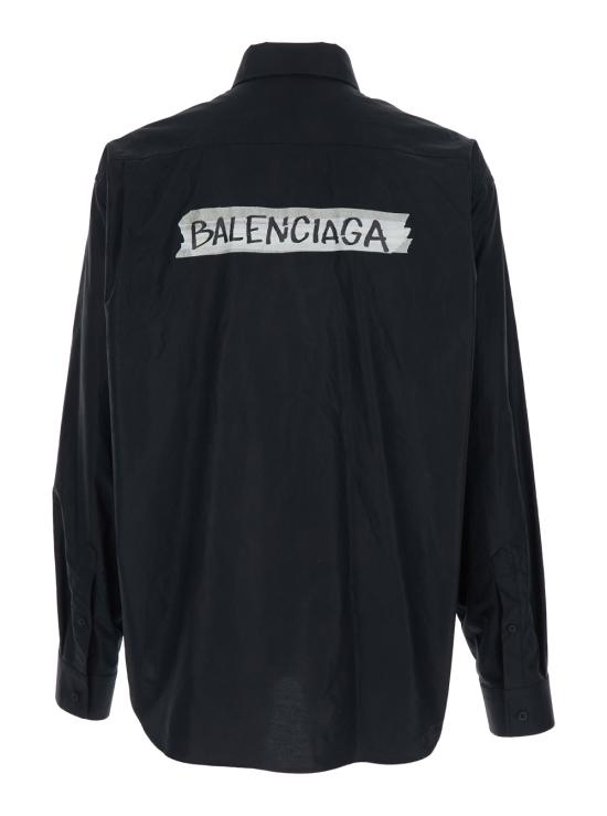 26SS 발렌시아가 긴팔 셔츠 857809TRM281000 Black - BALENCIAGA