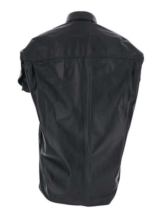 26SS 발렌시아가 턱드 슬리브 셔츠 861044TLS061000 Black - BALENCIAGA