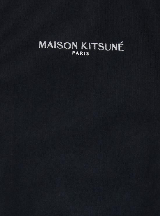 26SS 메종키츠네 파리 컴포트 티셔츠 QM00100KJ7025P199 Black - MAISON KITSUNE
