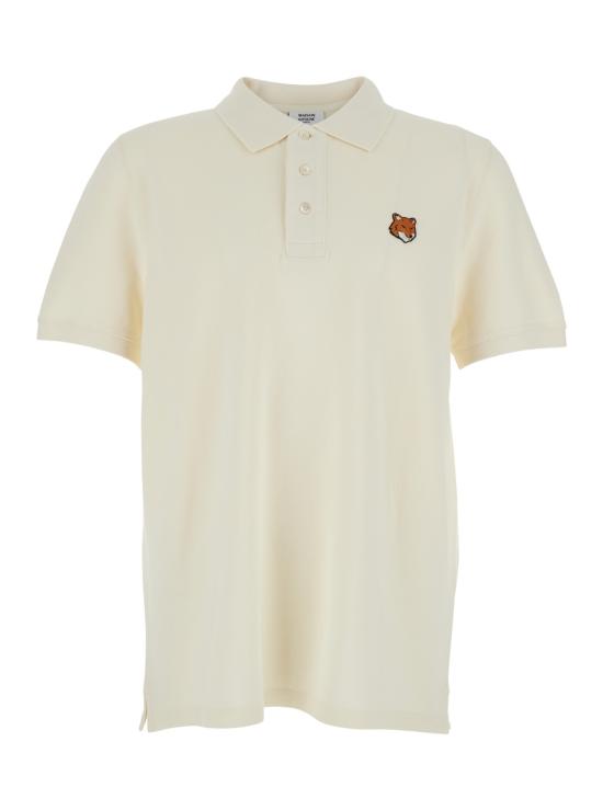 26SS 메종키츠네 폭스 헤드 레귤러 폴로 티셔츠 PM00209KP00020063 Beige