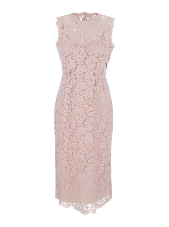 26SS 돌체앤가바나 코르도네토 레이스 드레스 F6H0ZTHLMTBF1246 Pink