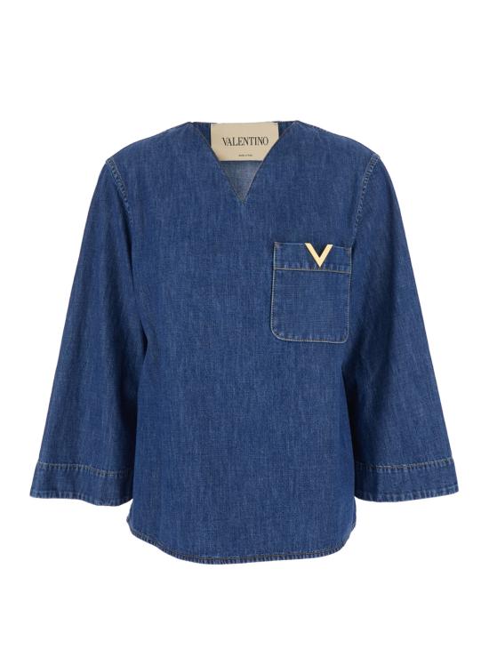 26SS 발렌티노 가라바니 데님 셔츠 8B3DB03L9YA558 Blu
