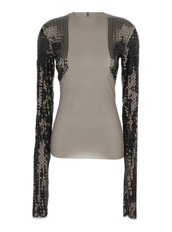 26SS 릭 오웬스 긴팔 티셔츠 RP01F6264TUSEM63494 Grey