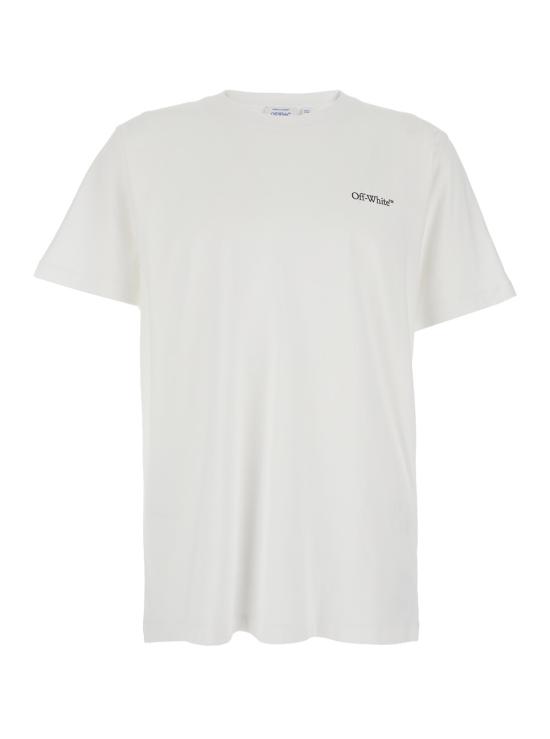 26SS 오프화이트 반팔 티셔츠 44MAA027S26J0011000 White