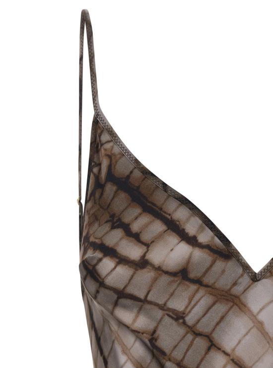 26SS 엘리자베타프랜치 롱 원피스 ABR3061E2644 Brown - ELISABETTA FRANCHI