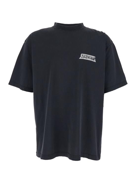 26SS 발렌시아가 탑 764235TTVL61041 Black