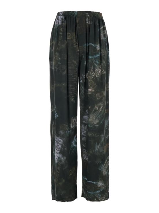 26SS 발렌시아가 스트레이트 팬츠 850716TTL781055 Black