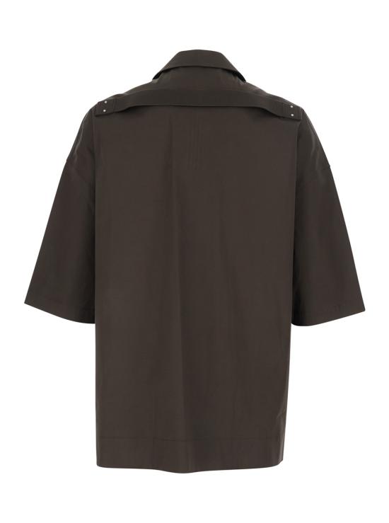 26SS 릭 오웬스 반팔 셔츠 RU01F2298TE78 Brown - RICK OWENS