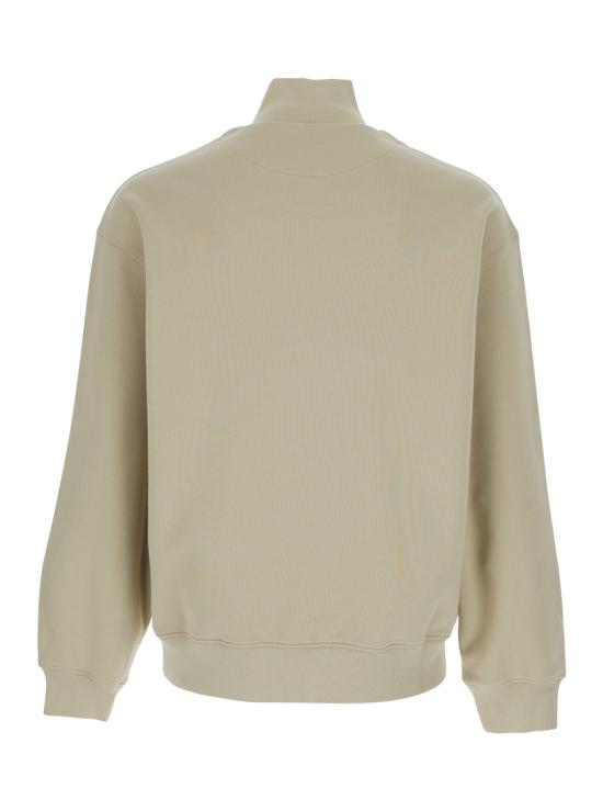 26SS 메종키츠네 폭스 헤드 컴포트 하프 집 스웨트셔츠 PM00305KM03410450 Green - MAISON KITSUNE