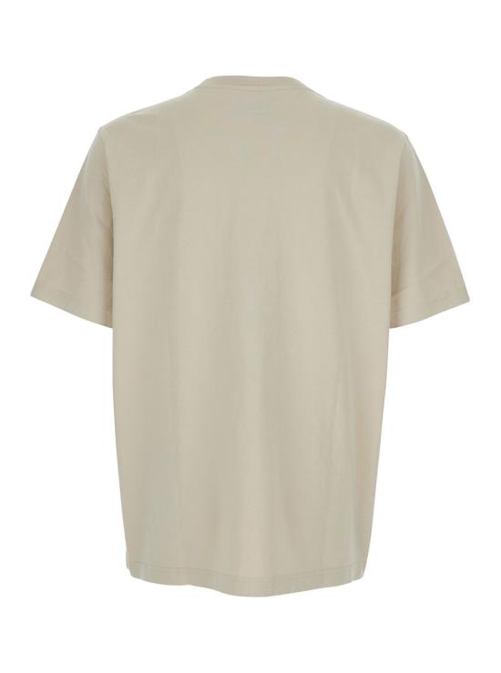 26SS 메종키츠네 핸드라이팅 컴포트 티셔츠 MM00126KJ70250304 Beige - MAISON KITSUNE