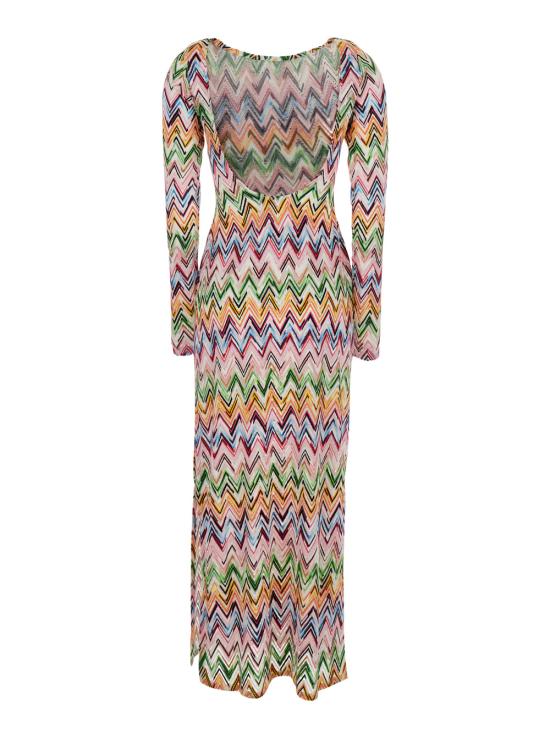 26SS 미소니 롱 원피스 MS25SQ14BJ00QLSM9Z9 Multicolor - MISSONI