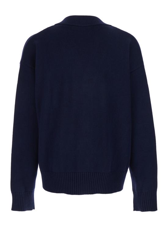 26SS 아미 울 드 하트 가디건 UKC380KN0156A116 Blu - AMI