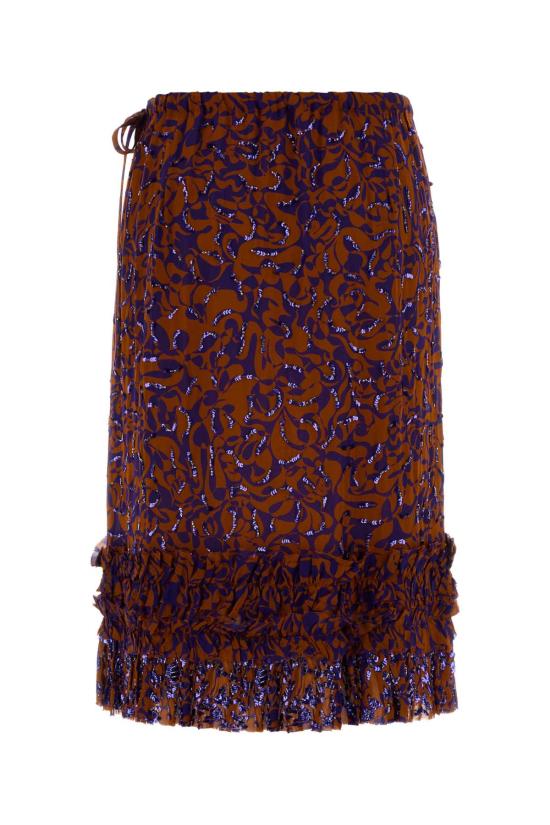 26SS 드리스 반 노튼 미디 스커트 2611308903006 353 Printed - DRIES VAN NOTEN