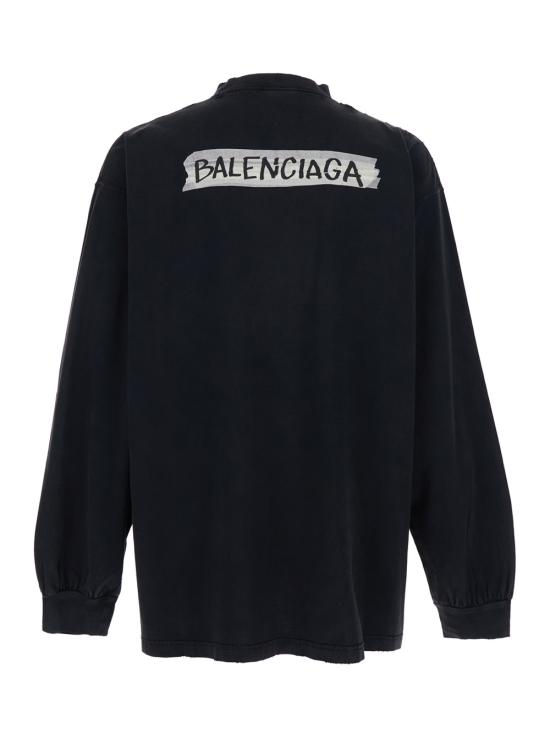 26SS 발렌시아가 탑 850404TTVL61041 Black - BALENCIAGA