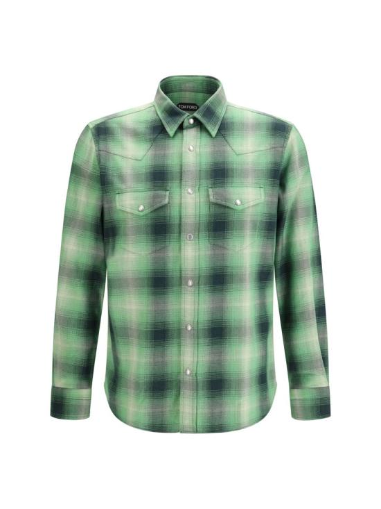 26SS 톰포드 긴팔 셔츠 HDS001FMC305 GGA GREEN