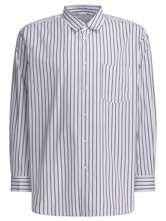 26SS 꼼데가르송 긴팔 셔츠 FZ B115 PER119 STRIPE WHITE