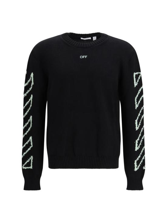 26SS 오프화이트 스웨터 44MHE087S26K001001 0001 Black