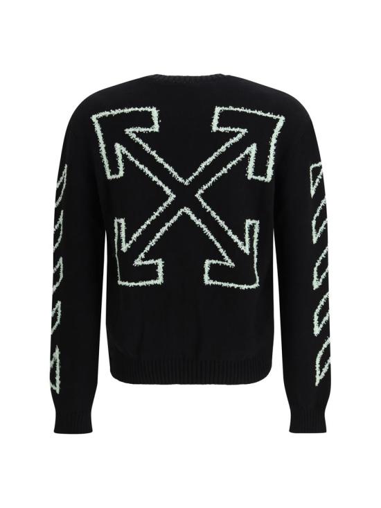 26SS 오프화이트 스웨터 44MHE087S26K001001 0001 Black - OFF WHITE