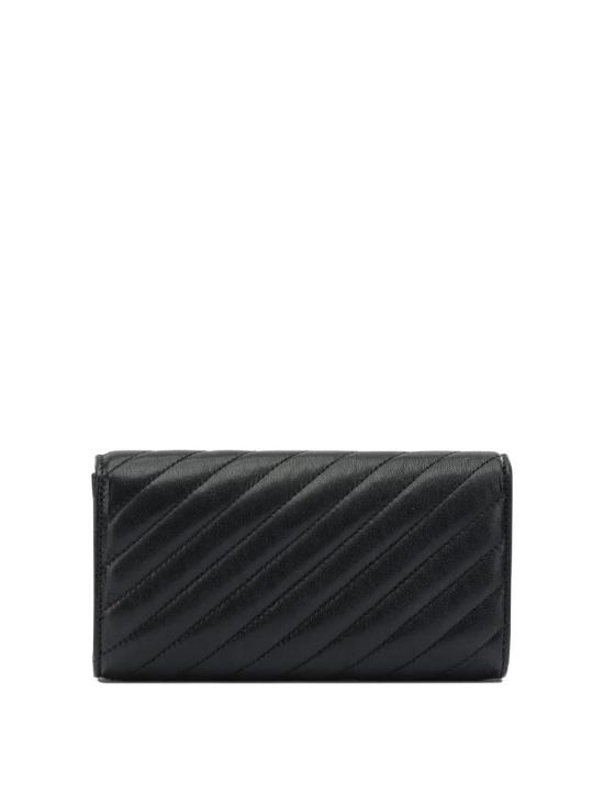 26SS 지미추 가죽소품 AVN CURVE WALLET CHNHBUBLACK SHINY GOLD Black - JIMMY CHOO