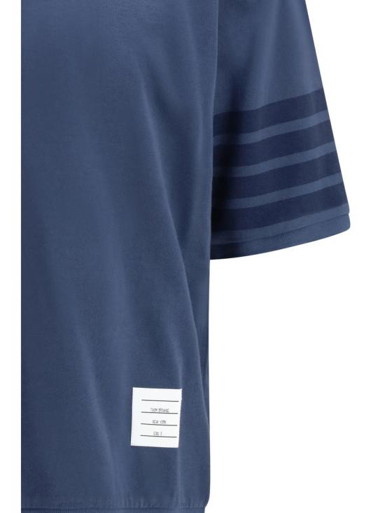 26SS 톰브라운 코튼 저지 4바 티 MJS303AJ0253 415 BLUE - THOM BROWNE