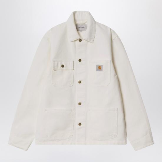 26SS 칼하트 WIP 디어본 캔버스 미시건 초어 코트 I031519CO White