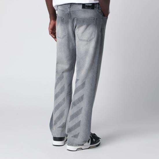 26SS 오프화이트 데님 팬츠 OMYA18JS26DEN003 Grey - OFF WHITE