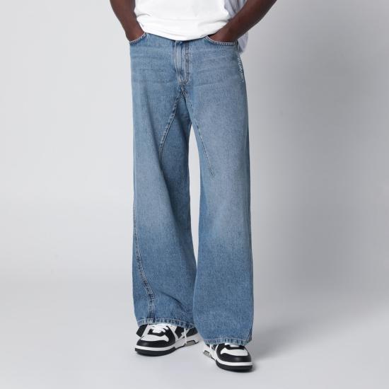 26SS 오프화이트 데님 팬츠 OMYA197S26DEN001 Light blue