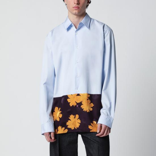 26SS 드리스 반 노튼 긴팔 셔츠 207143314 Light blue