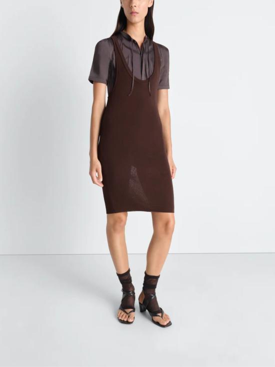 26SS 르메르 미디 원피스 DR1153 LK1020BR523 Brown - LEMAIRE