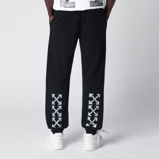 26SS 오프화이트 트레이닝/조거 팬츠 OMCH057S26FLE003 Black - OFF WHITE