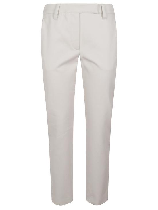 26SS 브루넬로 쿠치넬리 스트레이트 팬츠 MA126P7258 C9317 White