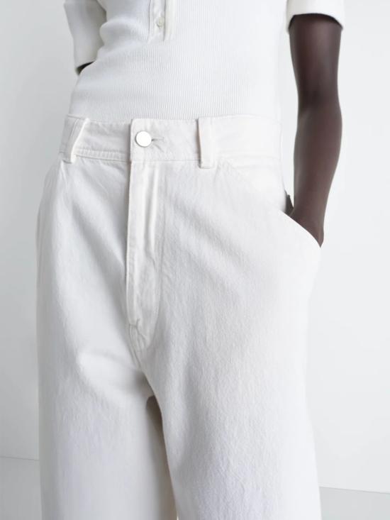 26SS 르메르 라지 팬츠 PA1224 LD1069WH086 White - LEMAIRE