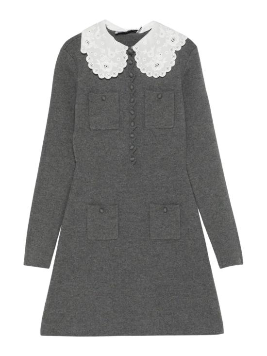 26SS 셀프 포트레이트 미디 원피스 RS26106S GREY Grey