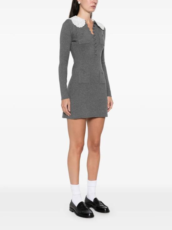 26SS 셀프 포트레이트 미디 원피스 RS26106S GREY Grey - SELF PORTRAIT