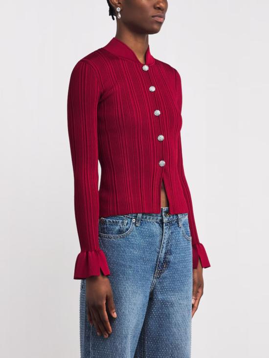 26SS 셀프 포트레이트 가디건 RS26555C RED Red - SELF PORTRAIT