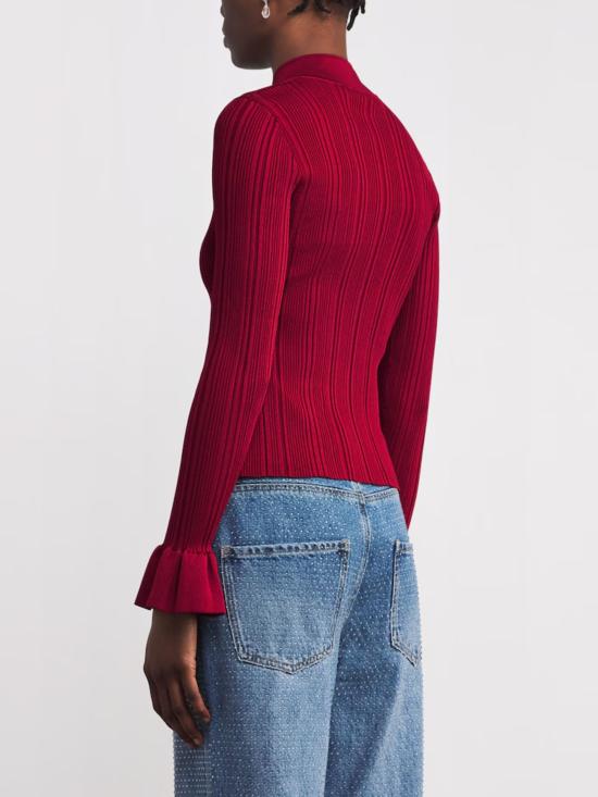 26SS 셀프 포트레이트 가디건 RS26555C RED Red - SELF PORTRAIT