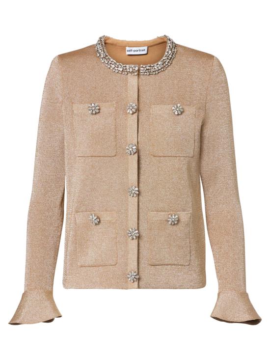 26SS 셀프 포트레이트 가디건 RS26206C GOLD Golden