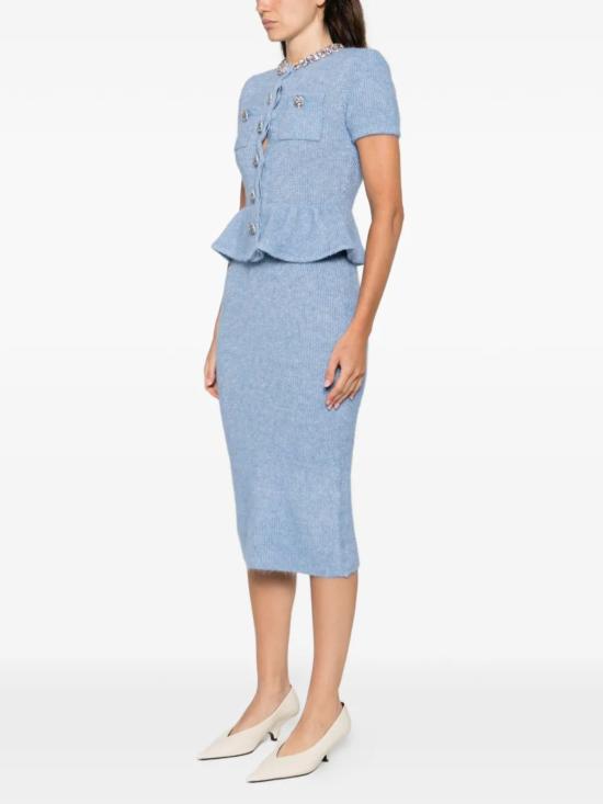 26SS 셀프 포트레이트 미디 원피스 RS26106M BLUE Clear Blue - SELF PORTRAIT