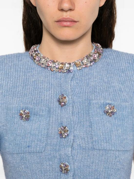 26SS 셀프 포트레이트 미디 원피스 RS26106M BLUE Clear Blue - SELF PORTRAIT