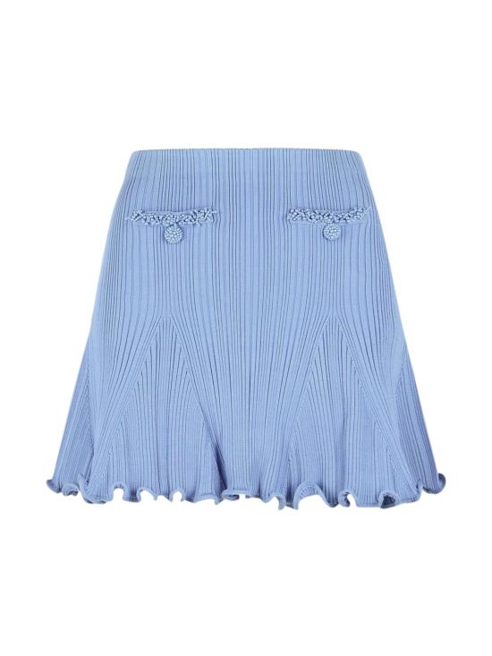 26SS 셀프 포트레이트 미디 스커트 RS26555SK BLUE Clear Blue