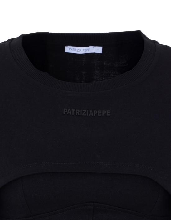 26SS 파트리지아페페 반팔 티셔츠 8M1770 J391K103 Black - PATRIZIA PEPE