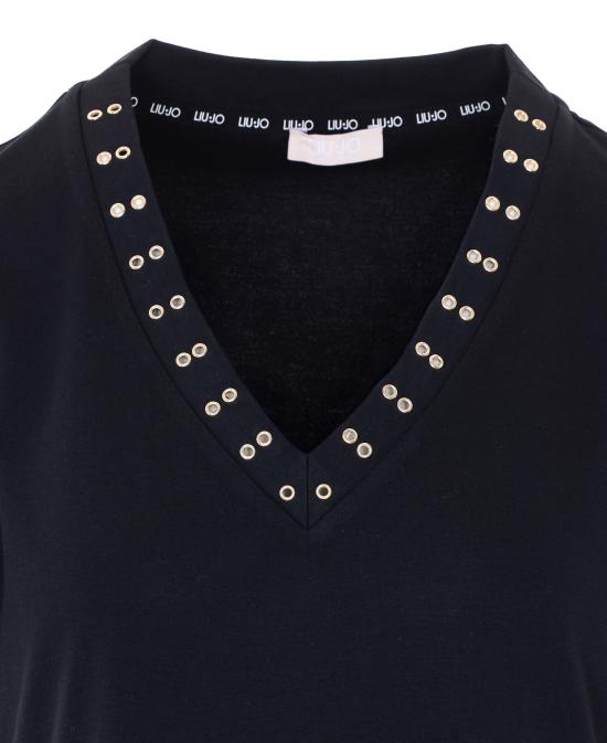 26SS 리우조 미디 원피스 TA6296J3855 22222 Black - LIU JO