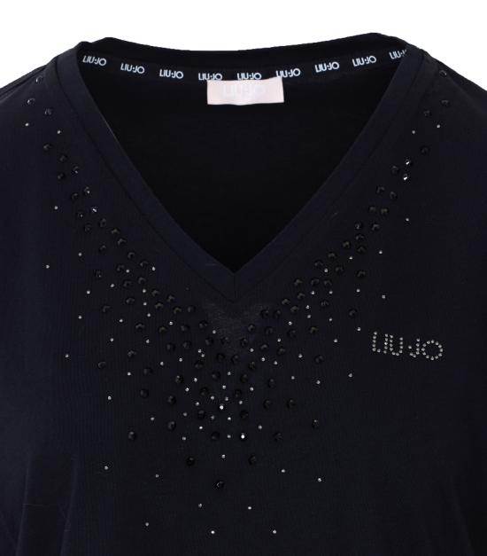 26SS 리우조 반팔 티셔츠 TA6284JS923 22222 Black - LIU JO
